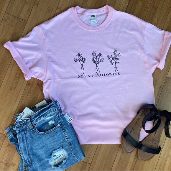 Tops - No rain no flowers T-shirt